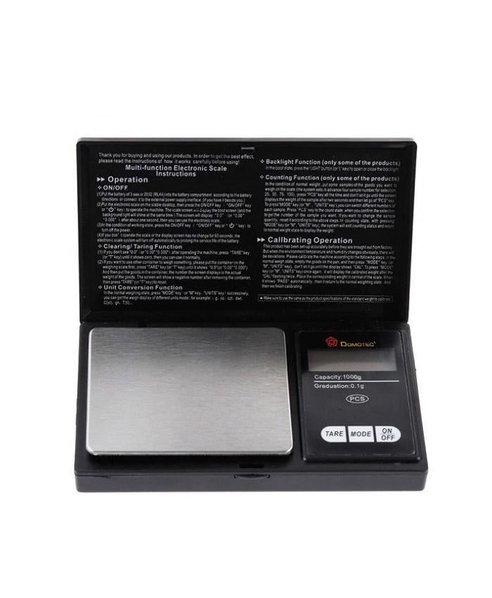 Весы портативные Domotec ювелирные электронные 1000 г 0,1 г (MS-2020)