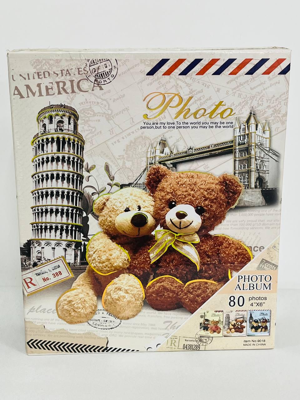 Фотоальбом з ведмедиками на 80 фотографій розміром 10х15 см