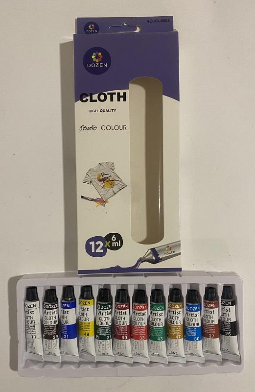 Набор акриловых красок Dozen 0674 для одежды 12 цветов 6 мл (131952) - фото 2 Набор акриловых красок Dozen 0674 для одежды 12 цветов 6 мл (131952) - фото 2