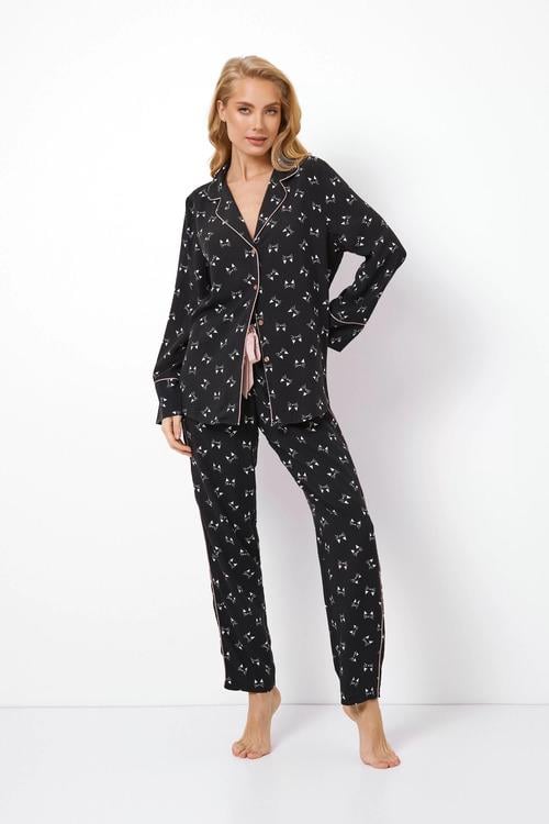 Женская пижама со штанами Aruelle М Черный (Dayla-long)