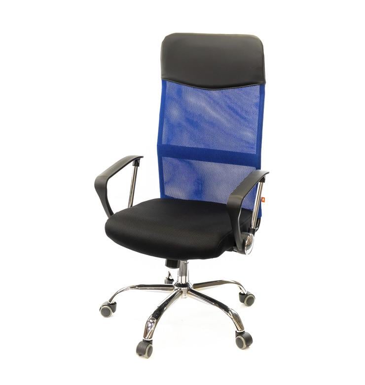 Крісло офісне на колесах з підлокітниками Гілмор CH TILT Синій