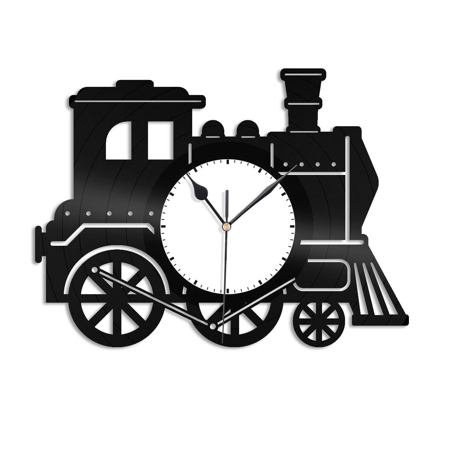 Часы настенные Поезд 1948 из виниловой пластинки
