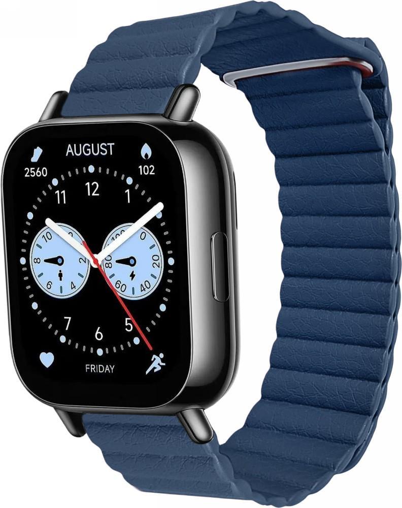 Ремінець шкіряний Genis для Redmi Watch 5 Lite/5 Active Blue (40148-28)