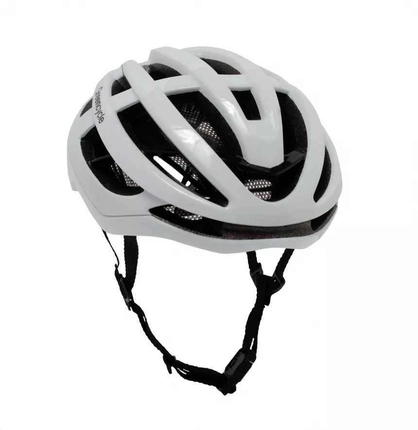 Шлем Green Cycle ROCX 54-58 см Белый глянец