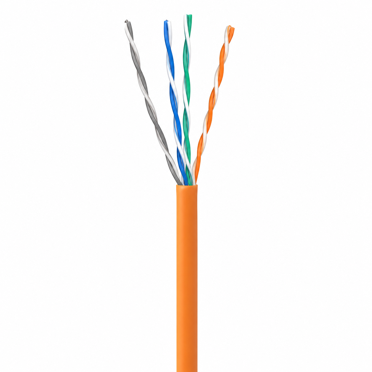Кабель безгалогенний OK-NET U/UTP-cat.5E LSFROH КПВнг-HF-ВП 350 4х2х0,51 305 м (2863456804)