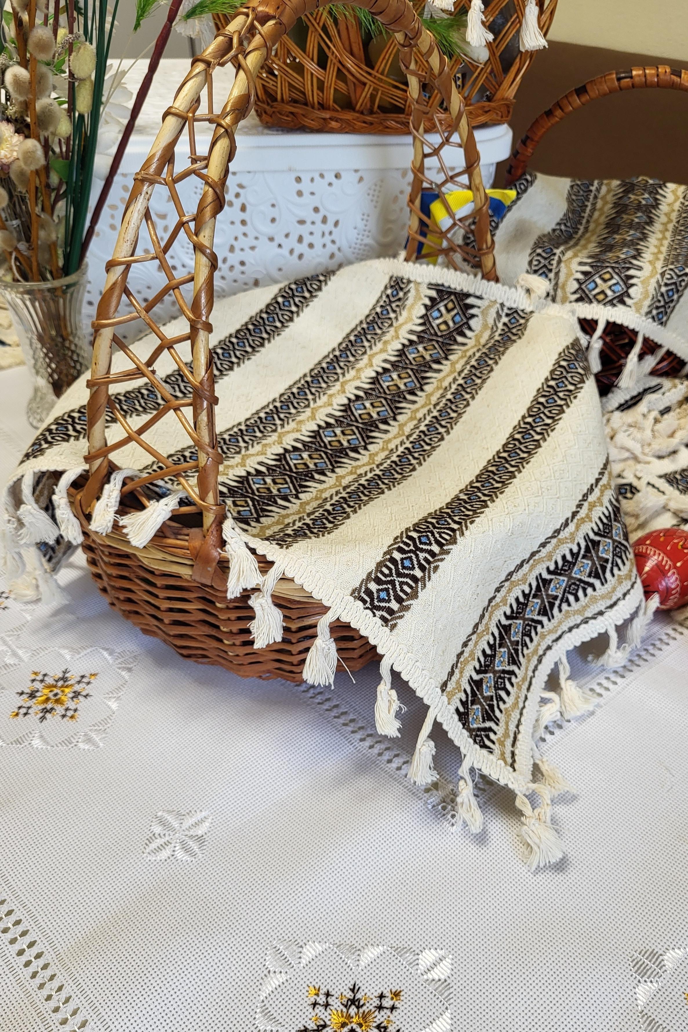 Серветка-рушник ткано-декоративна з торками на святковий кошик (Арт-059вел) - фото 3 Серветка-рушник ткано-декоративна з торками на святковий кошик (Арт-059вел) - фото 3