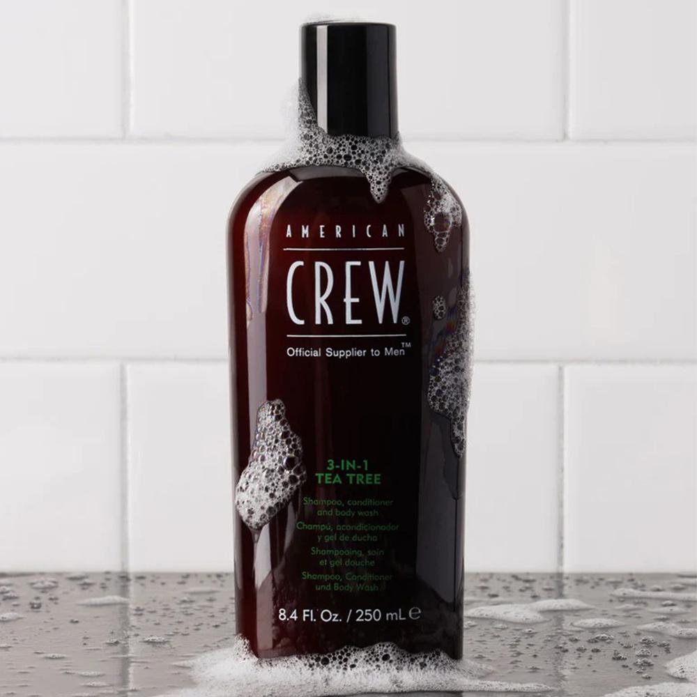 Шампунь AMERICAN CREW 3в1 Shampoo/Hair conditioner/Body Wash Tea Tree 250 мл (669316223079) - фото 2