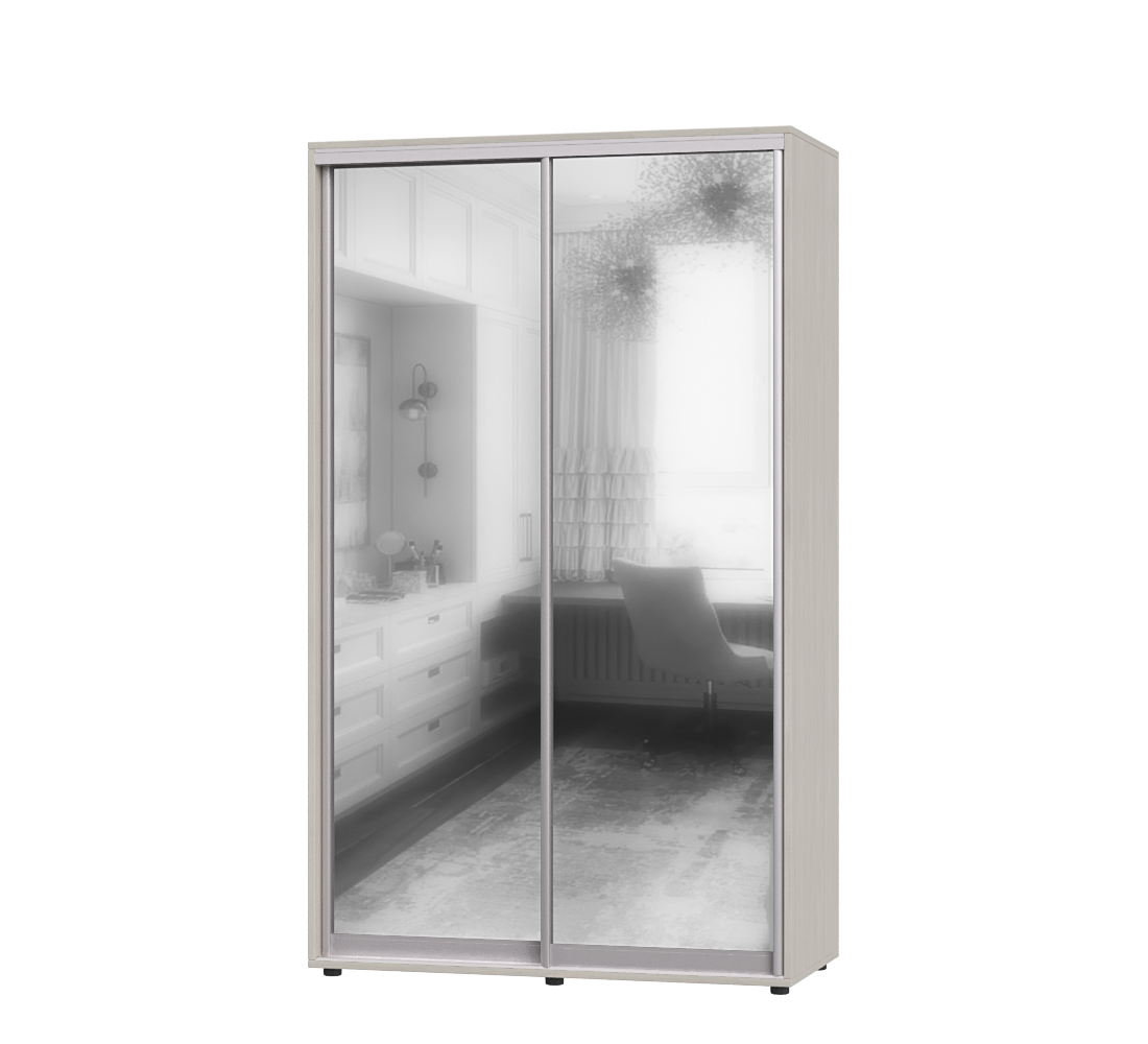 Шкаф-купе двухдверный Эверест ШК-01 130х60х220 см Шамони Светлый (06884)