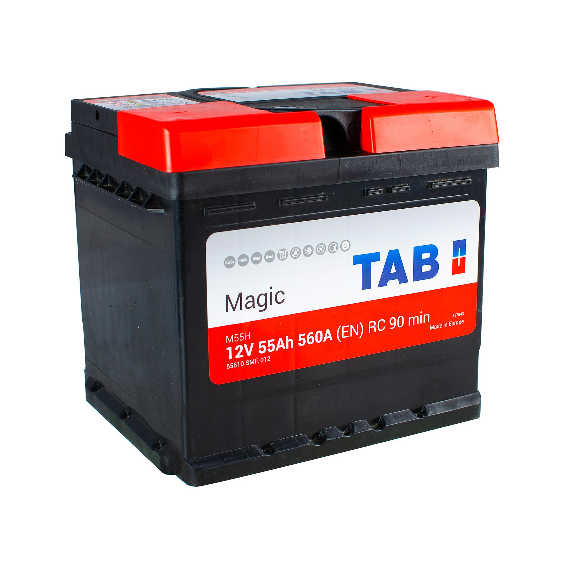 Акумулятор Tab Magic 0 Euro 55 Ah/12 V