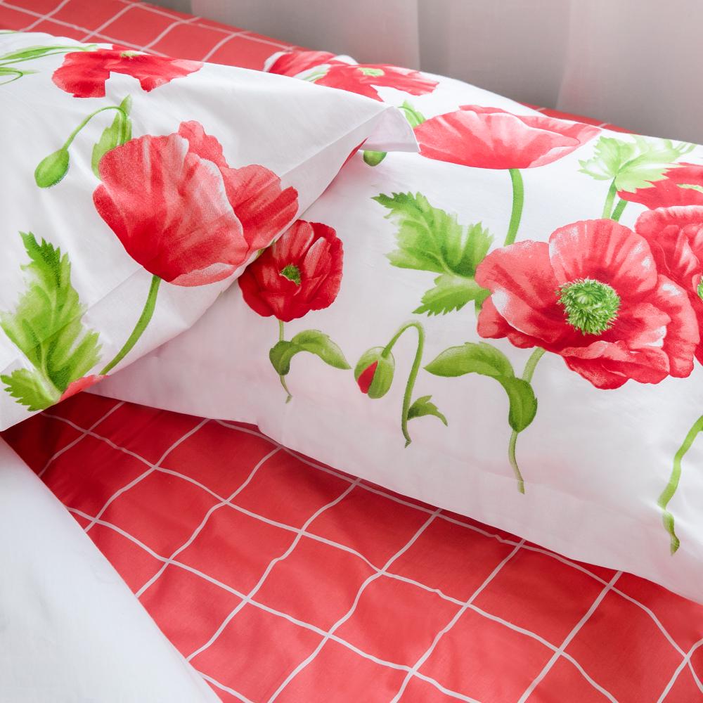 Комплект постельного белья ТЕП Ranforce 707 Маковый букет двуспальный 175x210 см наволочки 2x70х70 см (16932) - фото 4 Комплект постельного белья ТЕП Ranforce 707 Маковый букет двуспальный 175x210 см наволочки 2x70х70 см (16932) - фото 4