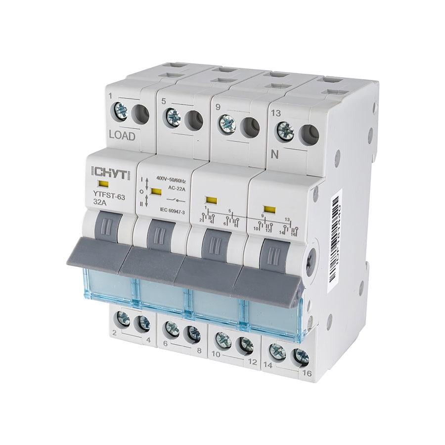 Переключатель напряжения 2-0-1 4P 32A CHYT (27555466)