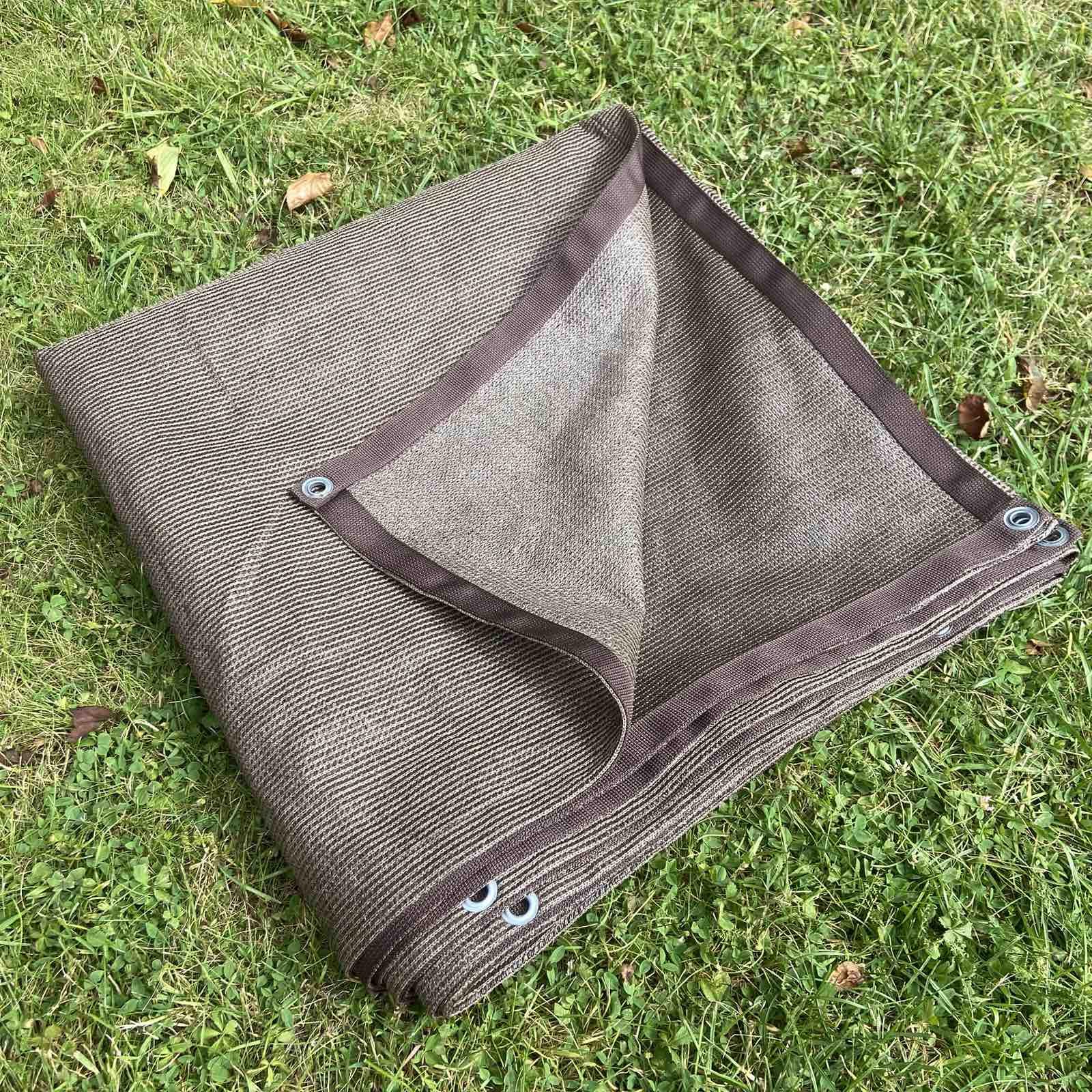 Сетка затененная с люверсами 95% 2х5 м Коричневый (bro-2-5)