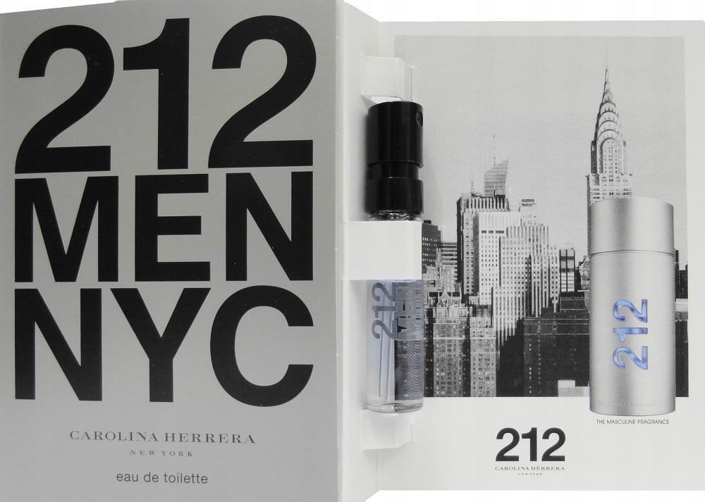 Туалетна вода для чоловіків Carolina Herrera 212 Men 1,5 мл пробник (378499)