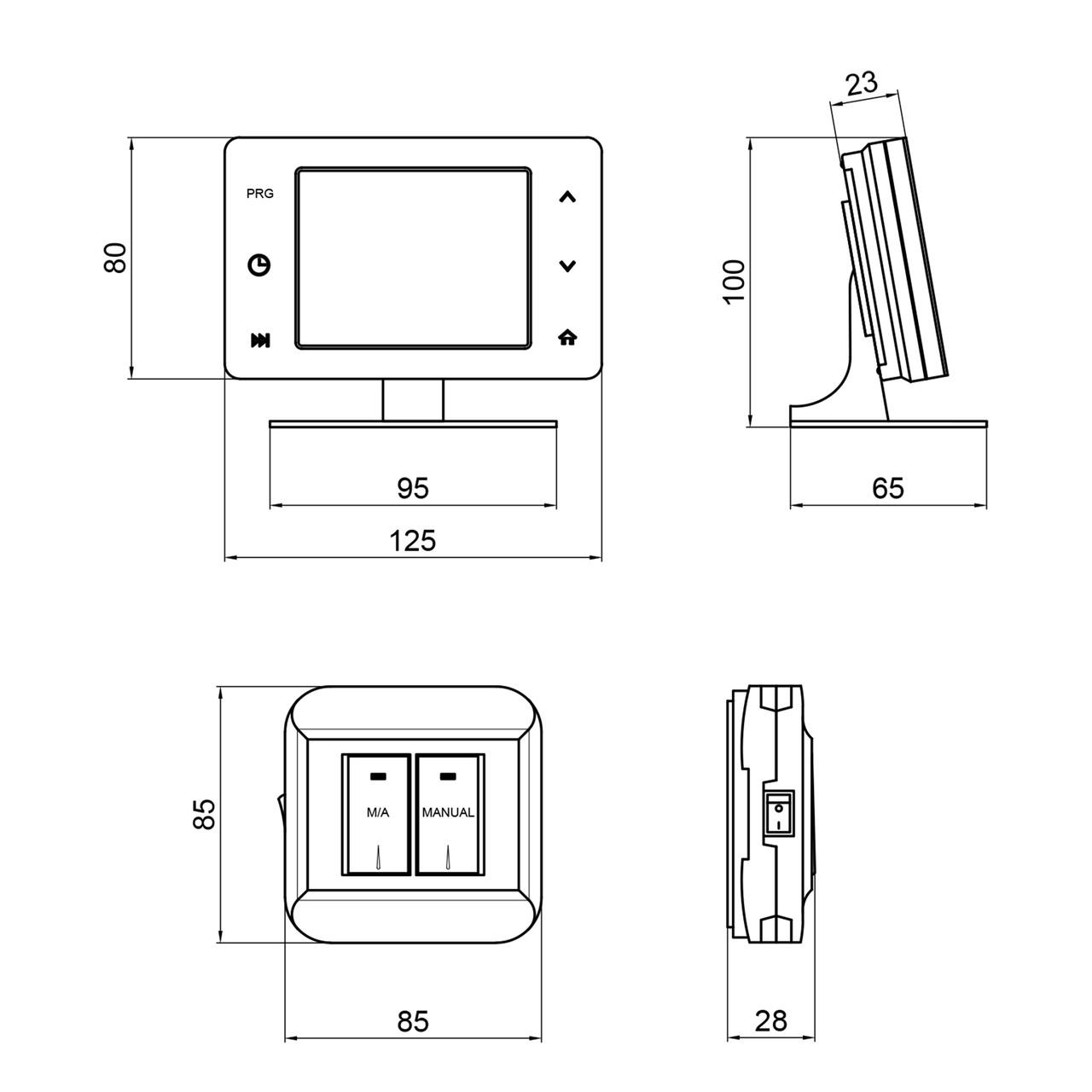 Термостат тижневий програмований Thermo Alliance ТА-2701RF радіокерований сенсорний (2608668166) - фото 2