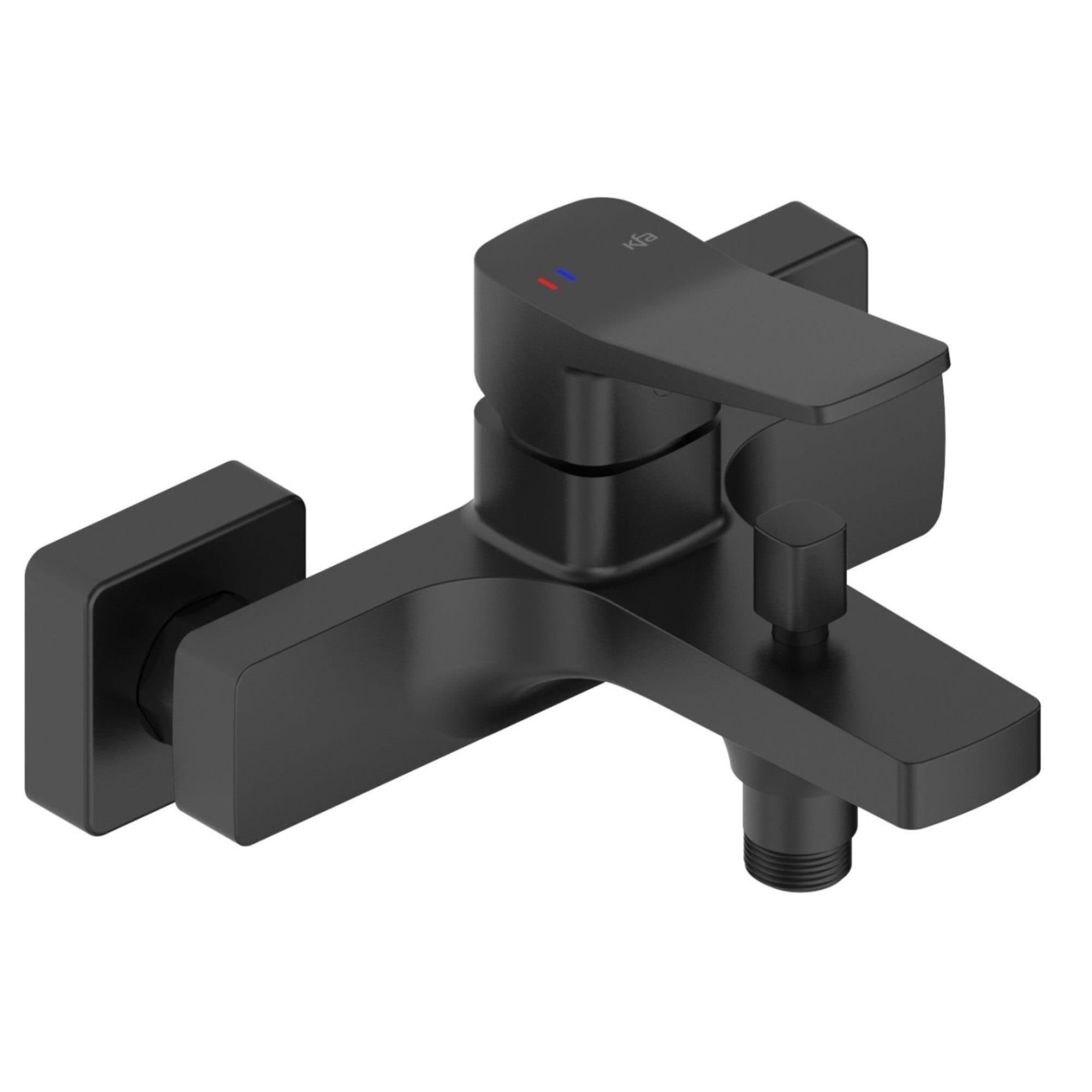 Смеситель для ванны KFA Armatura Malaga настенный Черный (4524-010-81)