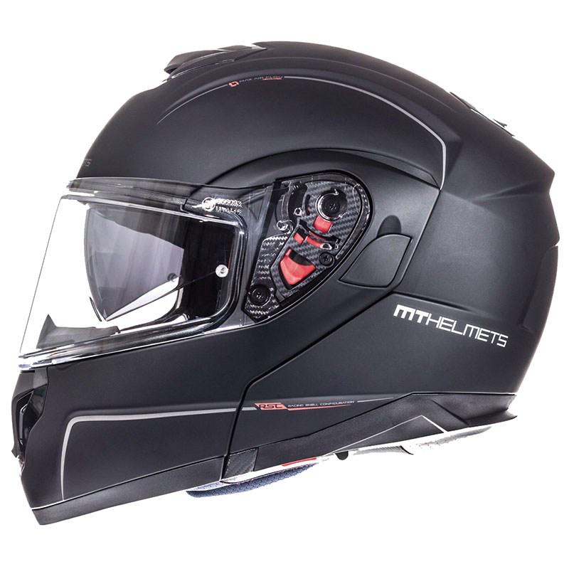 Мотошолом MT HELMETS Atom SV Solid M Matt Black (32371) - фото 2