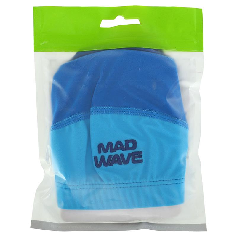 Шапочка для плавания Mad Wave на длинные волосы юниорская Long Hairs Junior M052102 Синий (60444268) - фото 8