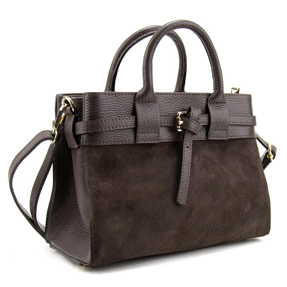 Женская сумка кожаная классическая Firenze Italy F-IT-7634DB-S Шоколадный (2776862198) - фото 7