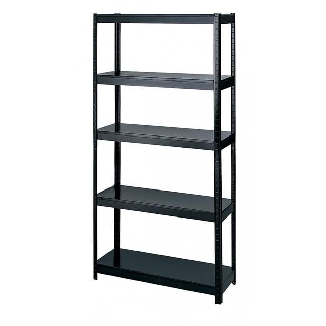 Стеллаж металлический Siker P9040L 5 полок 180х90х40 см Черный (2371521077)