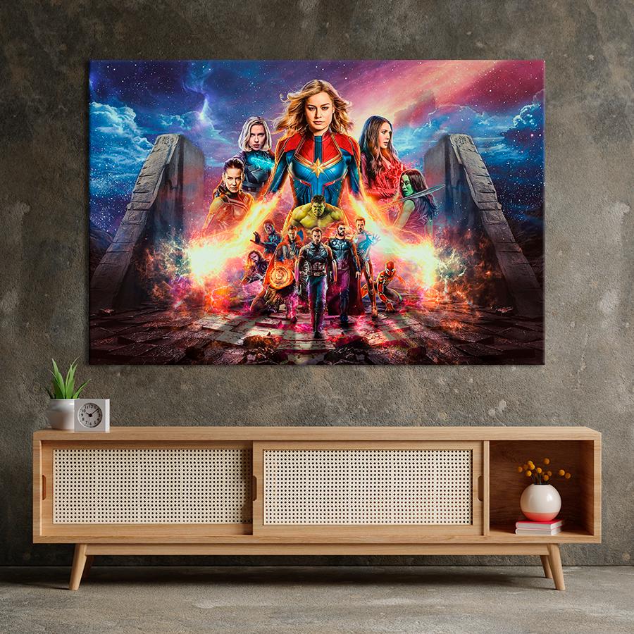 Настенний декор Супергерои Марвел 80x54 см (A44-1)