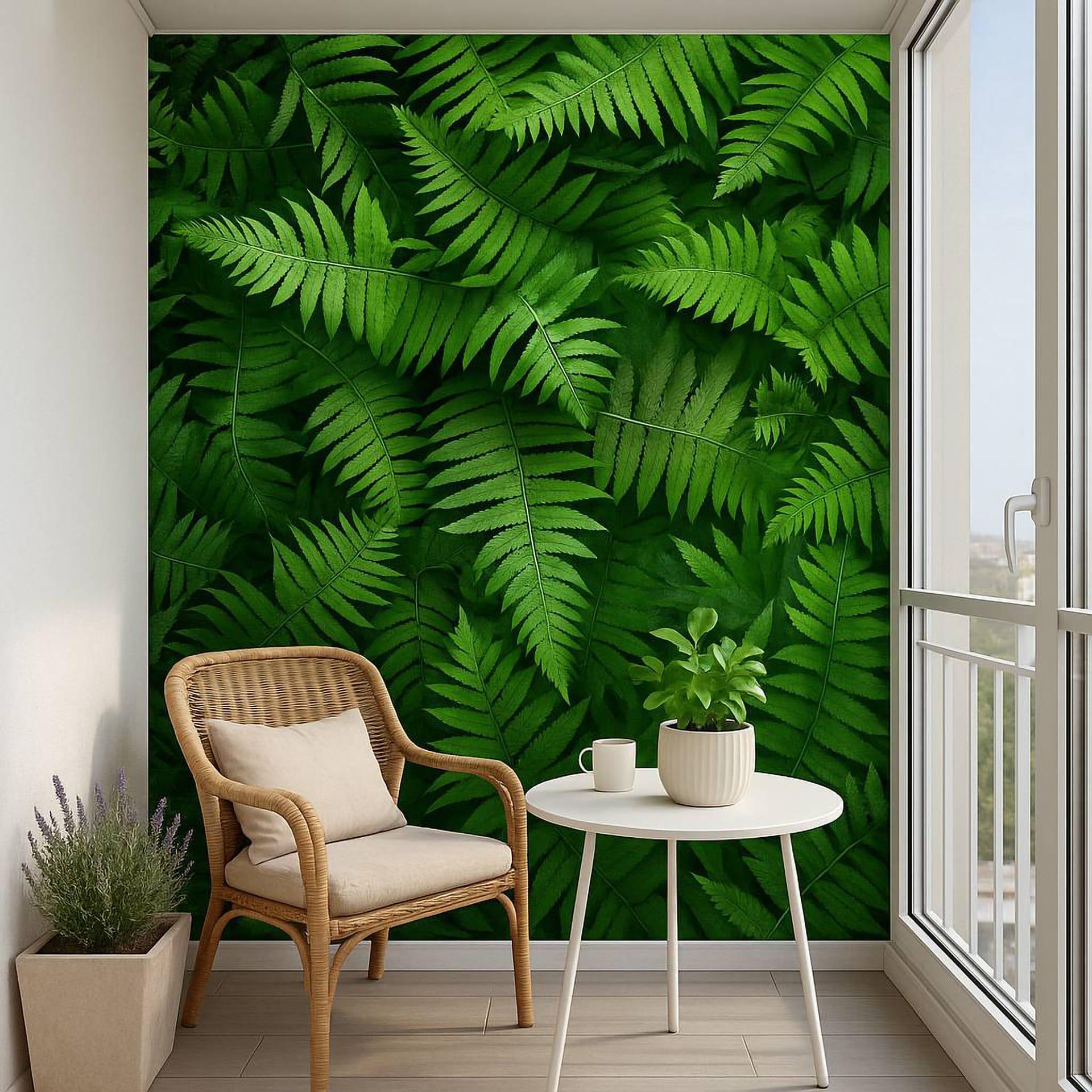 Фотообои флизелиновые Styleo Print-walls Насыщенный папоротник 0179 300х250 см (Pw-0179/2)