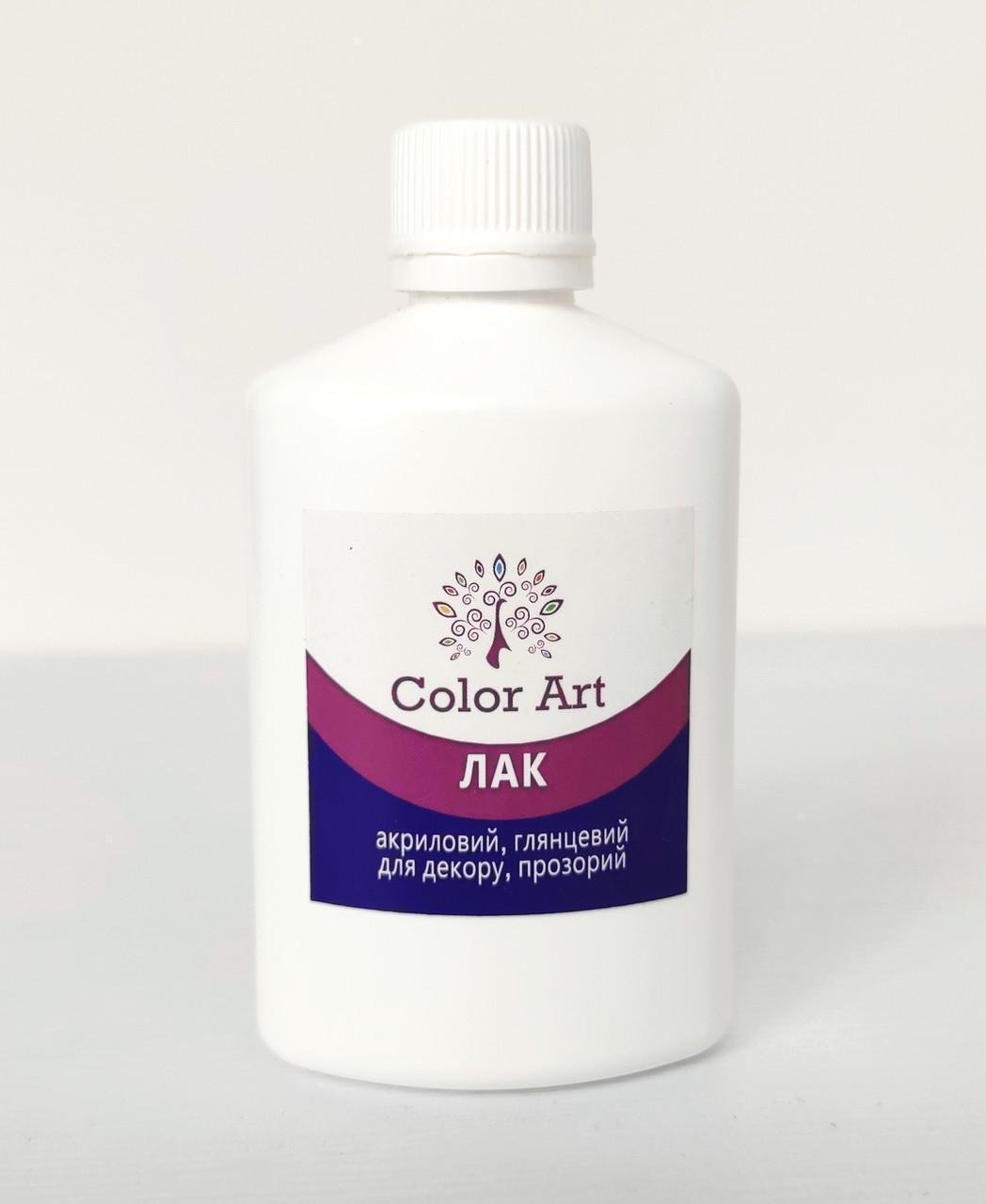 Лак акриловий глянсовий ColorArt для покриття алмазної мозаїки 100 мл 10x10 см