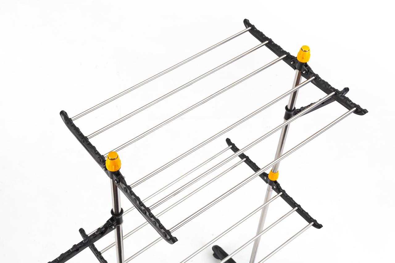 Сушилка для белья складная вертикальная Stenson TD01229 116x50x145 см Серебристый - фото 7 Сушилка для белья складная вертикальная Stenson TD01229 116x50x145 см Серебристый - фото 7