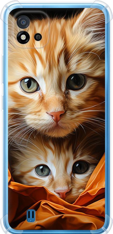 Чехол на Realme C20A Котики 2 (5664sp-2416-42517)