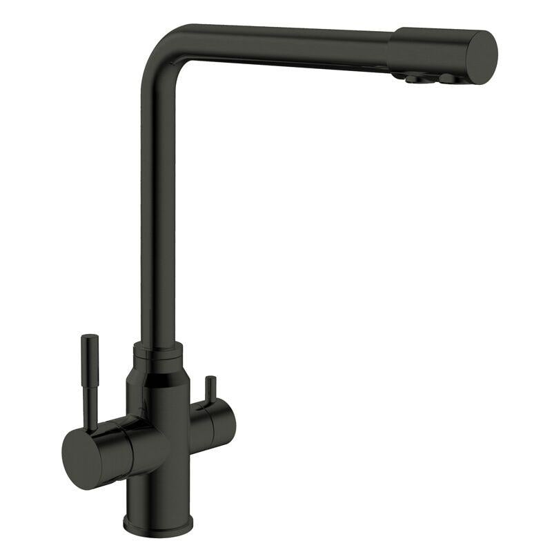 Смеситель для кухни MIXXUS SUS-021 с выходом для питьевой воды Black (MI5861)