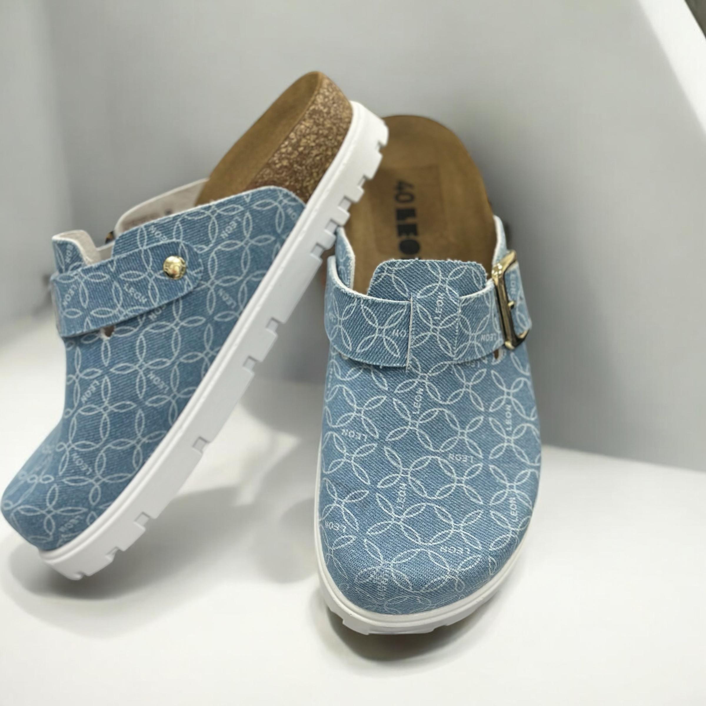 Сабо жіночі Leon р. 36 Джинсовий (6000)