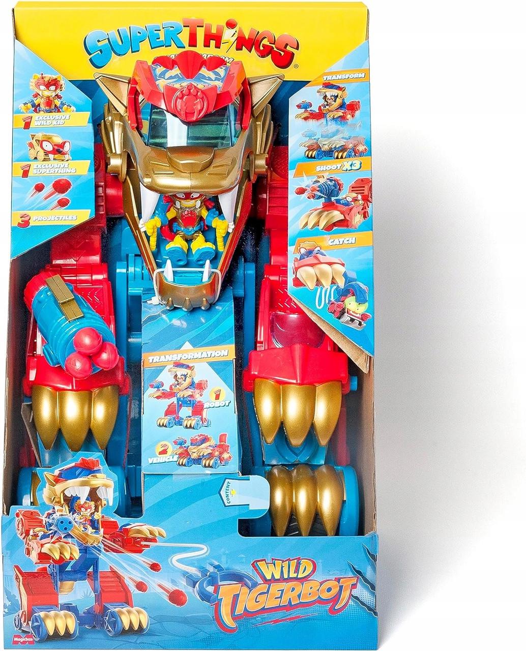 Робот-трансформер Super Zings Things Tiger Robot Wild Transformer Tigerbot Set - фото 7