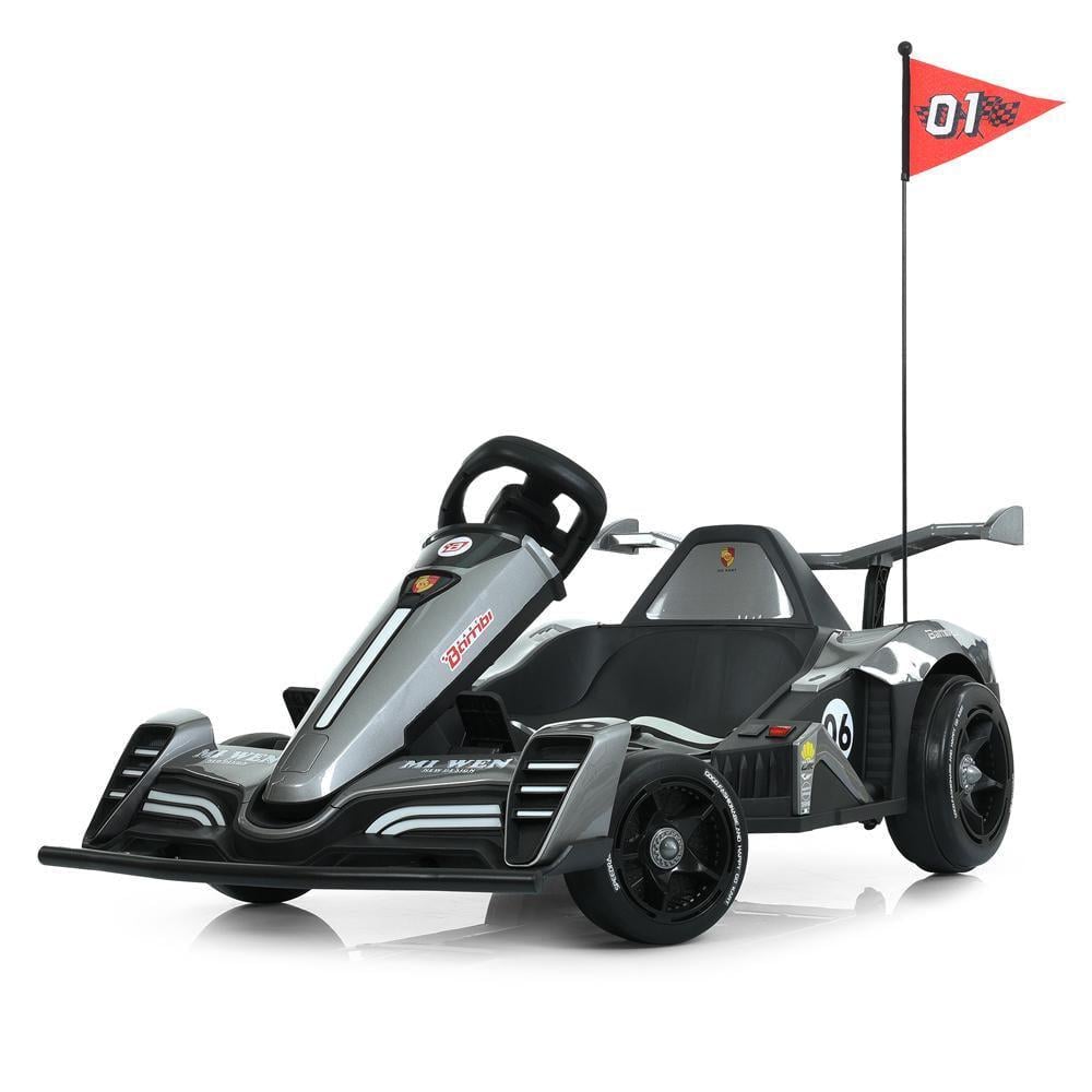 Детский дрифт-картинг Bambi M 6147EBLRS спортивный электрический 24V Серый Детский дрифт-картинг Bambi M 6147EBLRS спортивный электрический 24V Серый