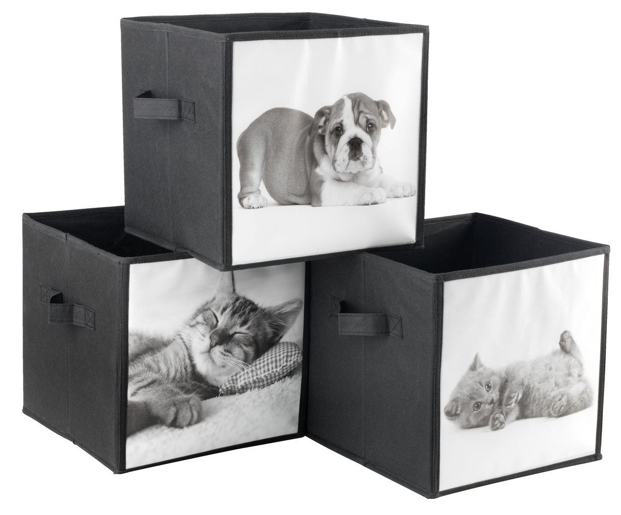 Короб інтер'єрний для зберігання Тваринки 26х26х26 см