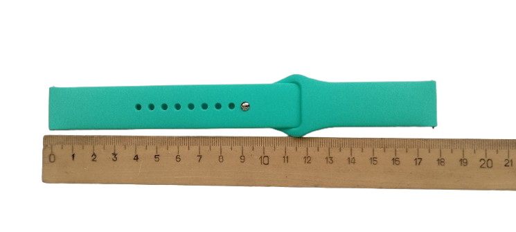 Ремешок для часов силиконовый 20х175 мм Spearmint green (3202) - фото 3