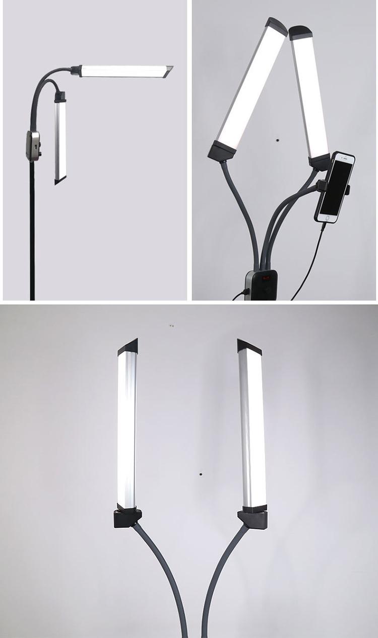 Led-лампа для селфи MULTIMEDIA X AL 45X двухрожковая для визажистов - фото 9