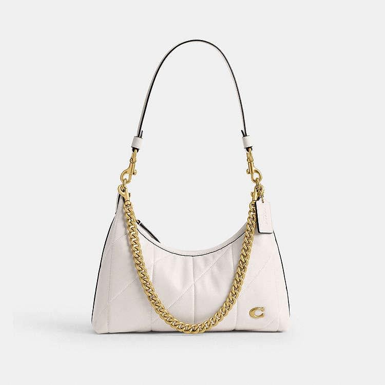 Сумка жіноча Coach Juliet Shoulder Bag 25 With Quilting Кремовий (36991536)