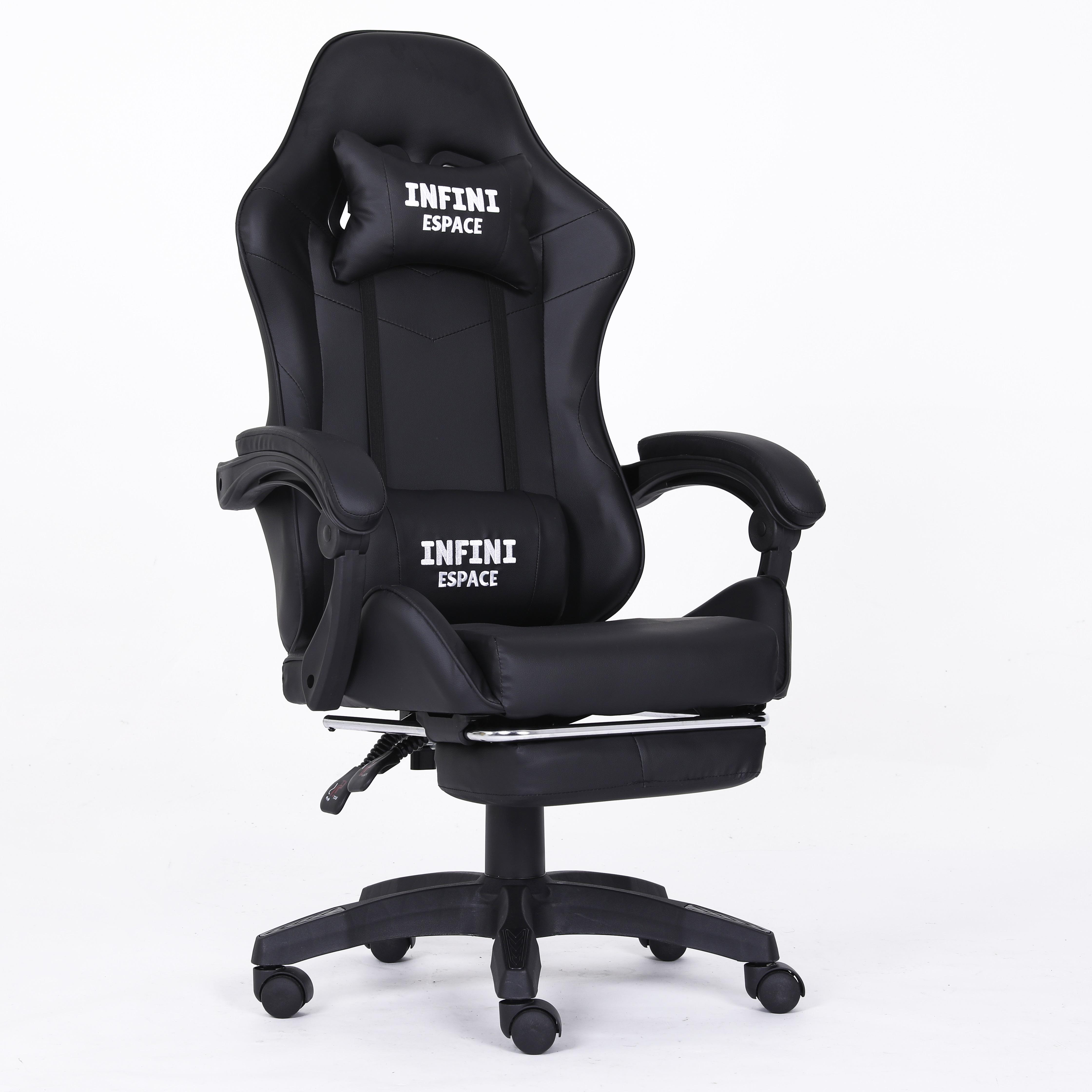 Кресло компьютерное с подставкой для ног Infini Espace Черный (22288278)