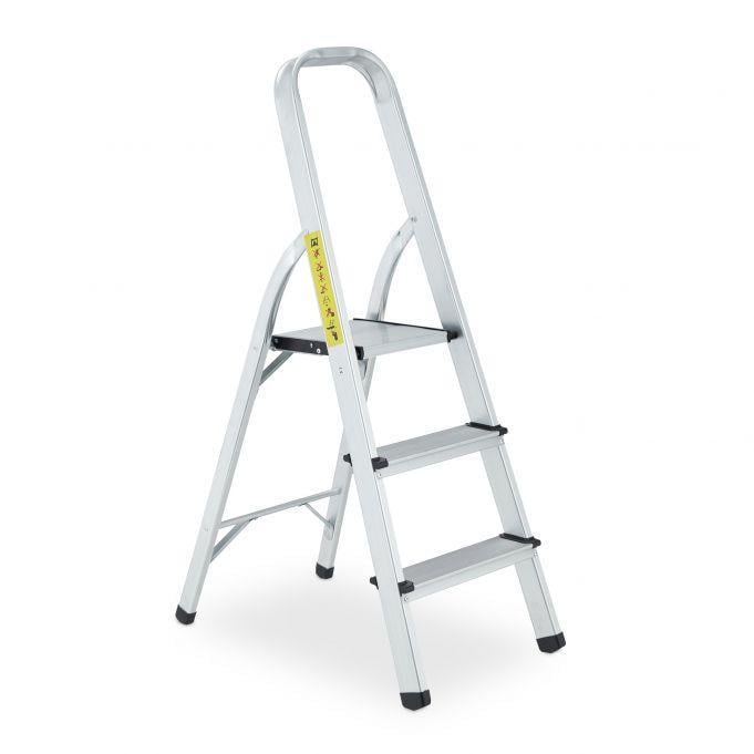 Стремянка складная алюминиевая Relaxdays (2267690391) Стремянка складная алюминиевая Relaxdays (2267690391)