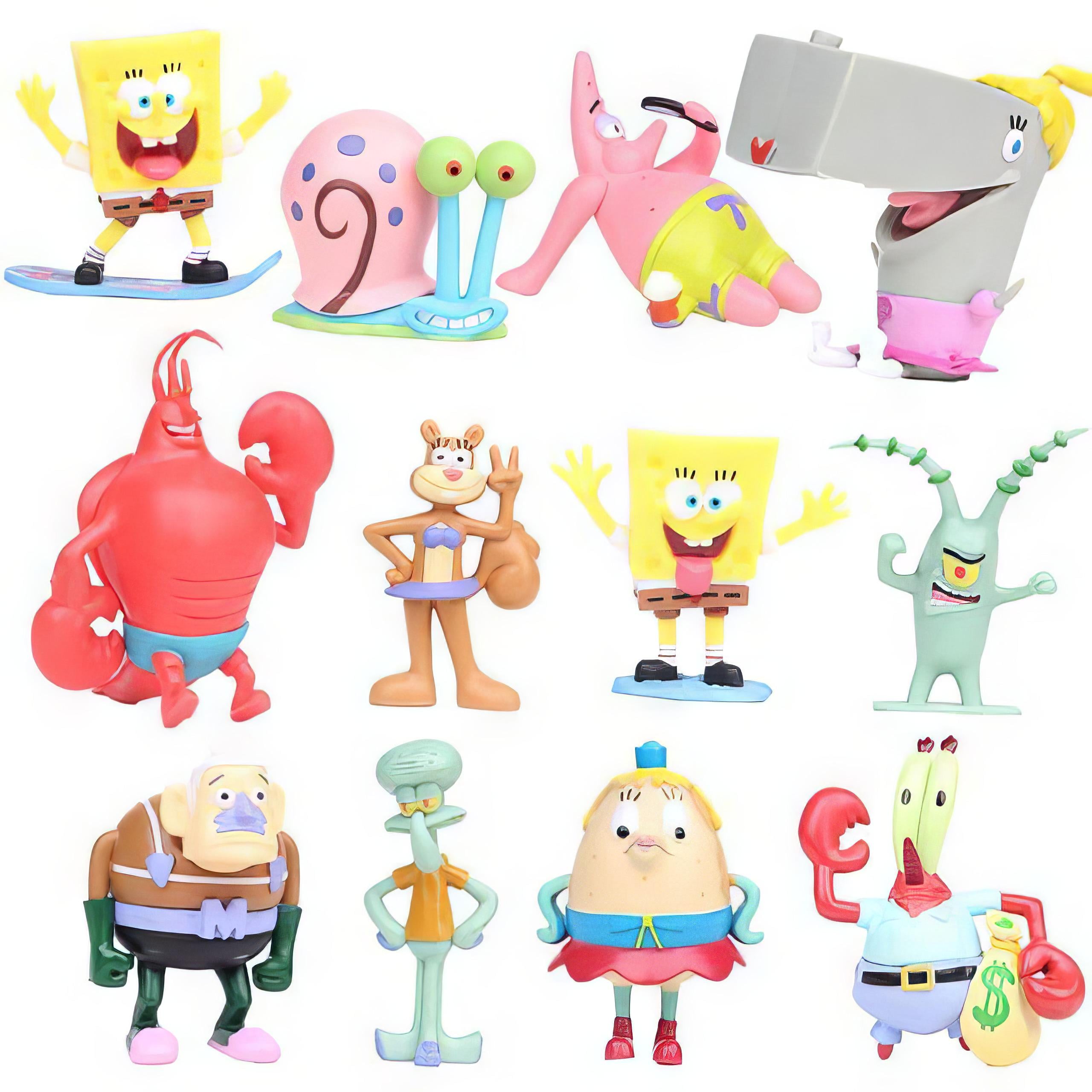 Набор фигурок Spongebob squarepants pack 8 см 12 шт.