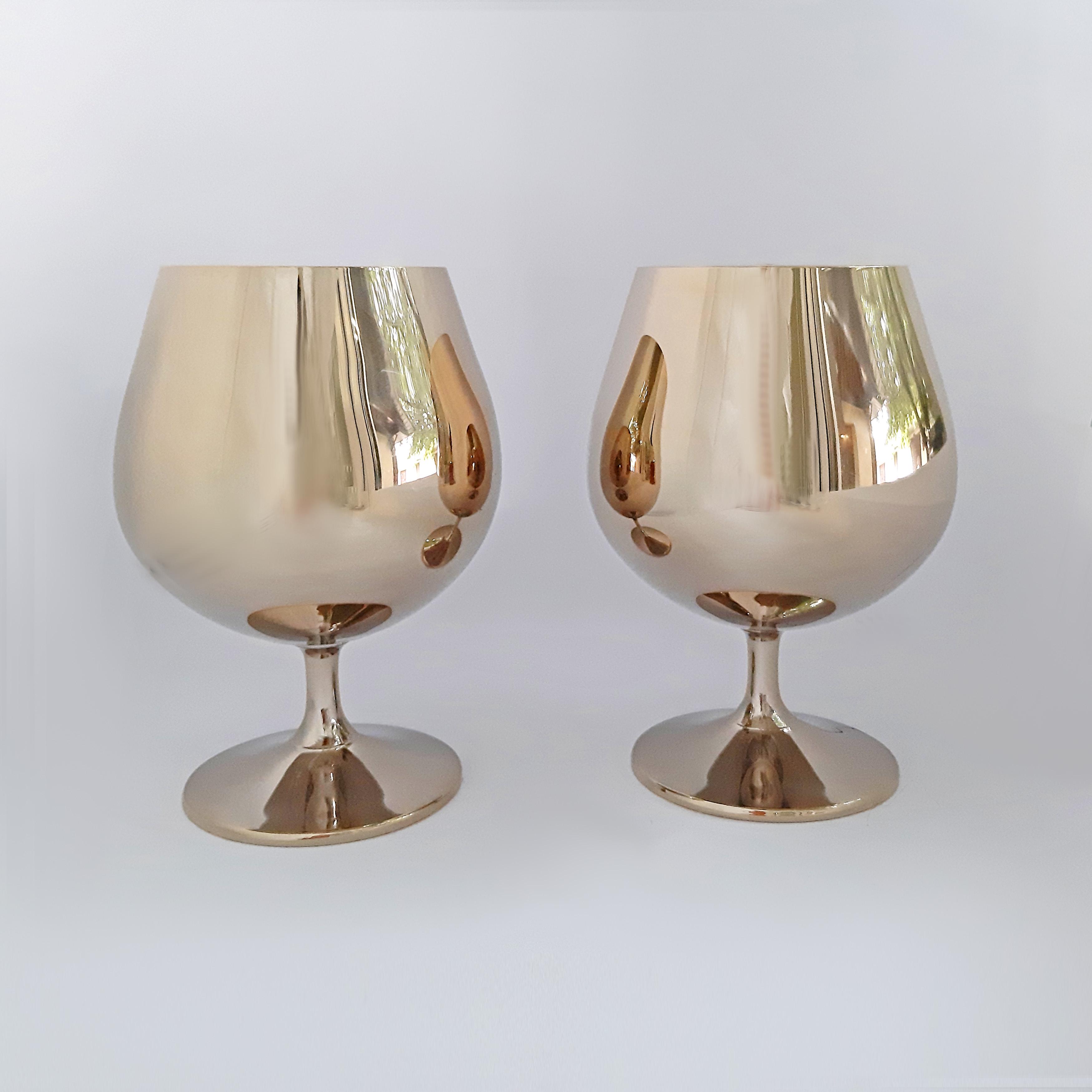 Набор бокалов Rona Golden Set для бренди 400 мл 2 пр. тубус Золото - фото 2 Набор бокалов Rona Golden Set для бренди 400 мл 2 пр. тубус Золото - фото 2