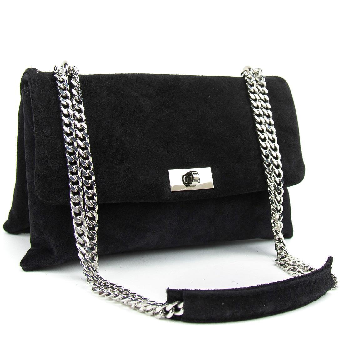 Женская сумка кросс-боди Royal Bag F-IT-8545A замшевая на цепочке Фиолетовый (8087) - фото 1 Женская сумка кросс-боди Royal Bag F-IT-8545A замшевая на цепочке Фиолетовый (8087) - фото 1