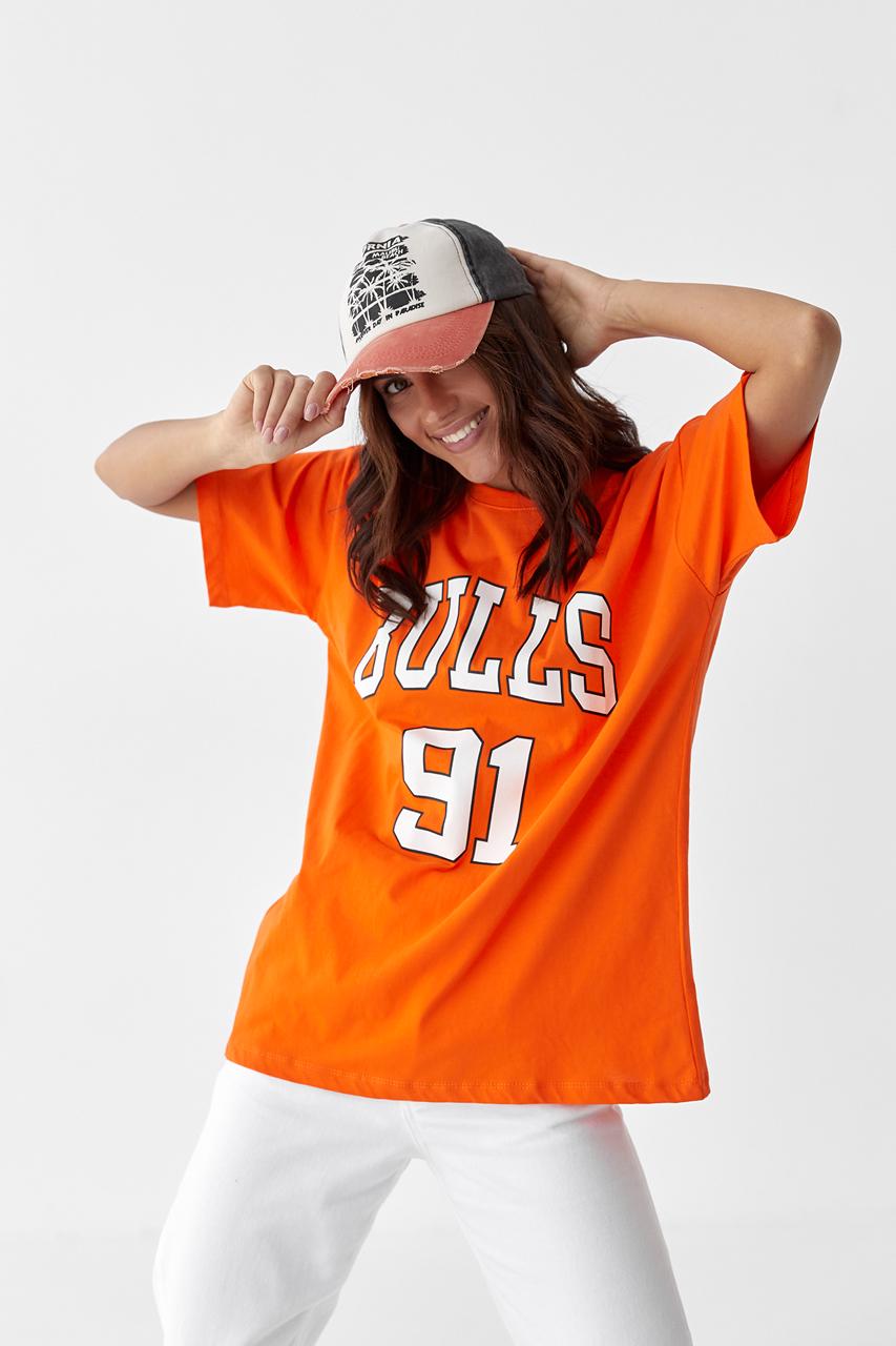 Футболка AURA istanbul "Bulls 91" L Оранжевый (9541945)