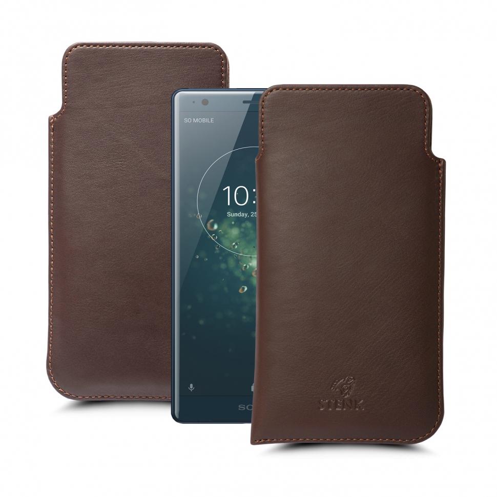Футляр Stenk Elegance для Sony Xperia XZ2 Коричневый (63035)