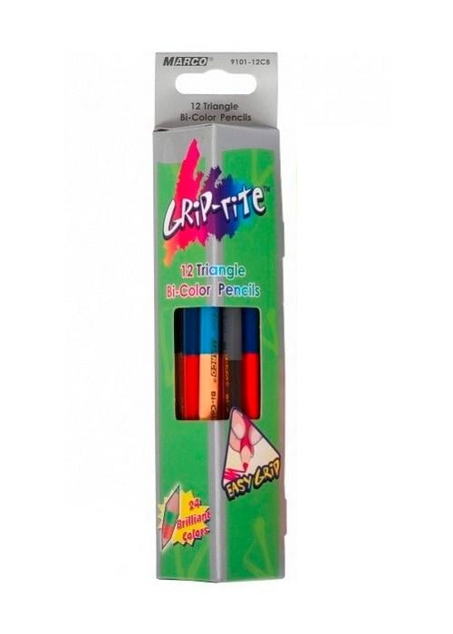 Набор карандашей Marco Grip Rite треугольные 24 цв. (9101-12CB)