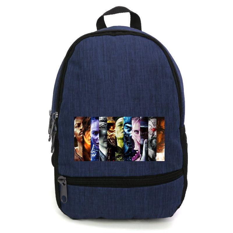 Шкільний рюкзак підлітковий Cappuccino Toys з принтом Mortal Combat 003 12,5 л Синій (1404954764)