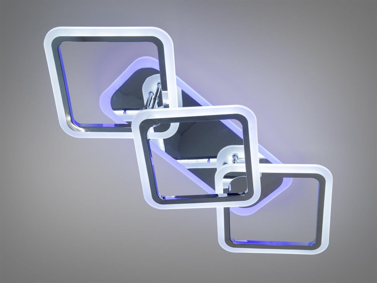 Люстра LED с диммером на кухню 75W на 11 м2 Хром (2540736374) Люстра LED с диммером на кухню 75W на 11 м2 Хром (2540736374)