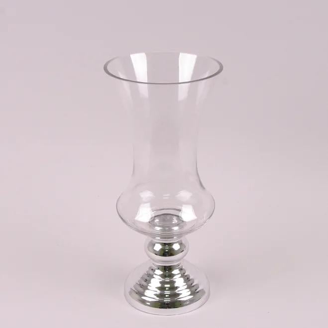 Подсвечник стеклянный Flora H-38 см (26825)
