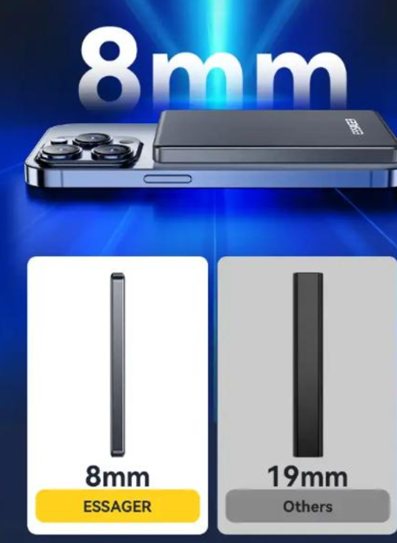 Повербанк магнітний Essager для Samsung 5000 мАг - фото 3 Повербанк магнітний Essager для Samsung 5000 мАг - фото 3