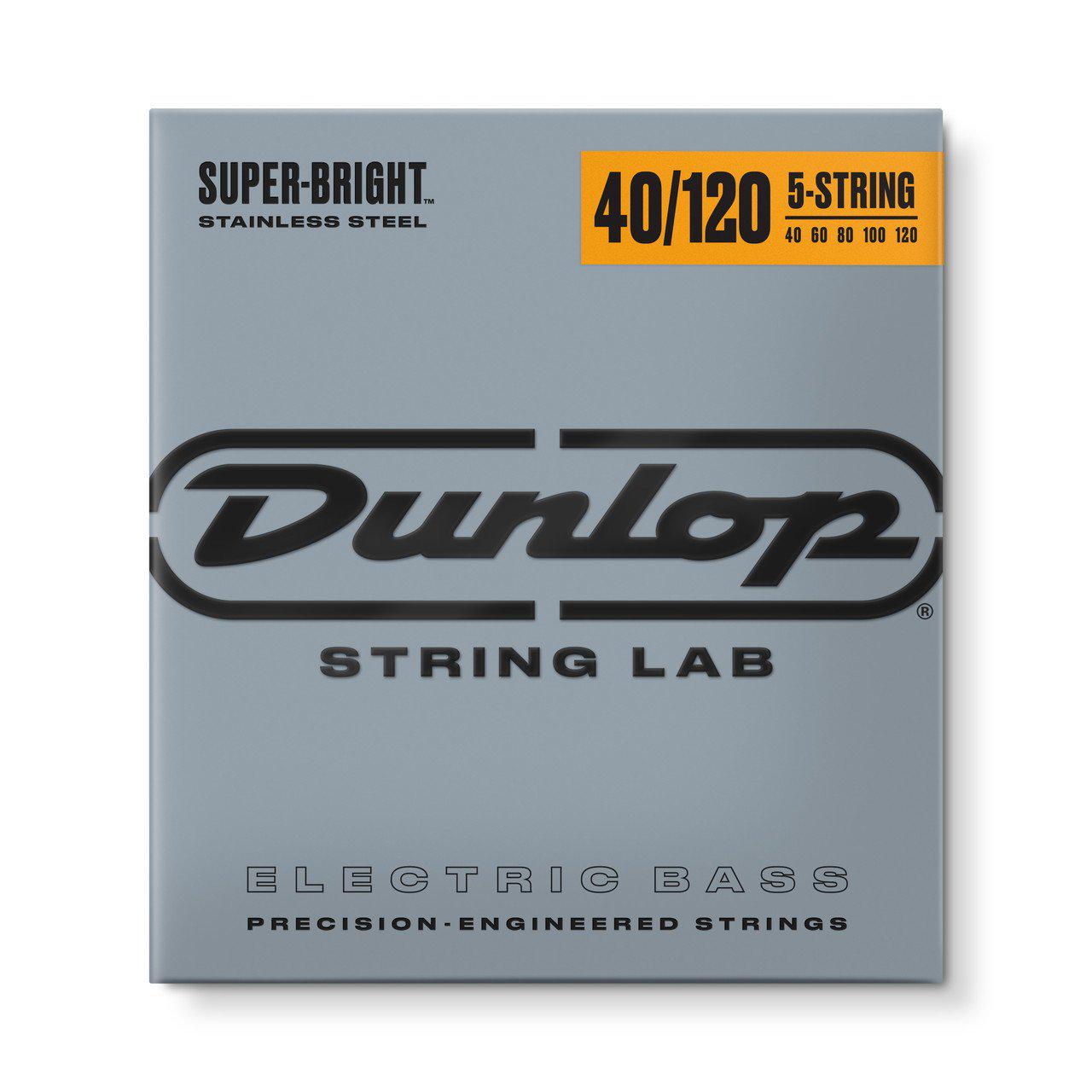 Струны для 5-струнной бас-гитары Dunlop DBSBS40120 Super Bright Steel (121844)
