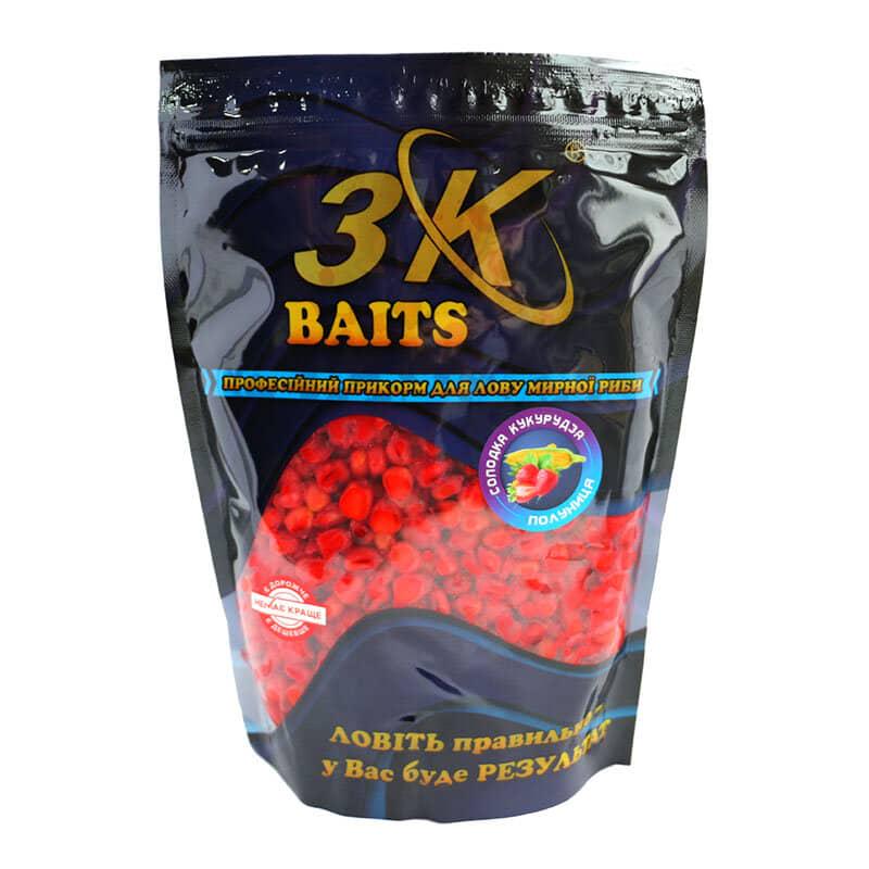 Прикорм 3KBaits Солодка кукурудза Полуниця 800 г (3KB1116)